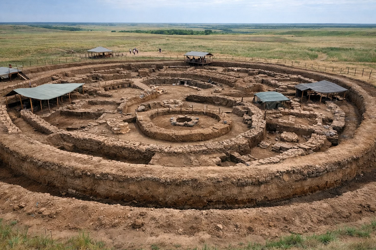 Археологический раскоп Аркаим: путеводитель по древнему городищу