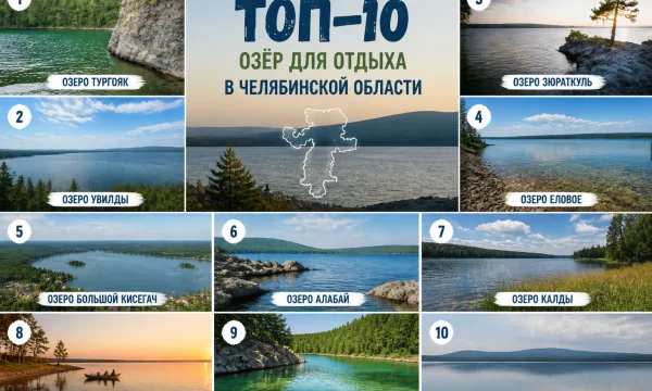 Уральская Швейцария: Топ-10 озёр для отдыха в Челябинской области