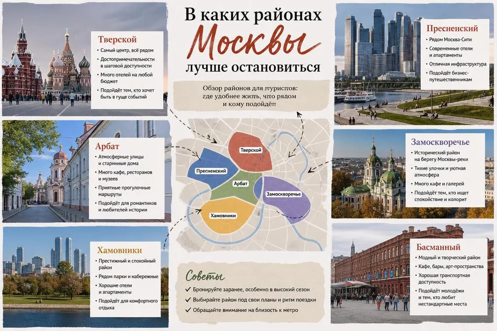 Где остановиться в Москве туристу