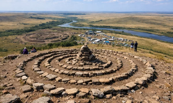 Гора Шаманка (Лысая гора) в Аркаиме