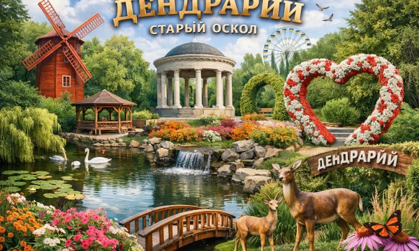 Дендрарий в городе Старый Оскол