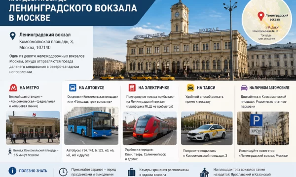 Как добраться до Ленинградского вокзала в Москве