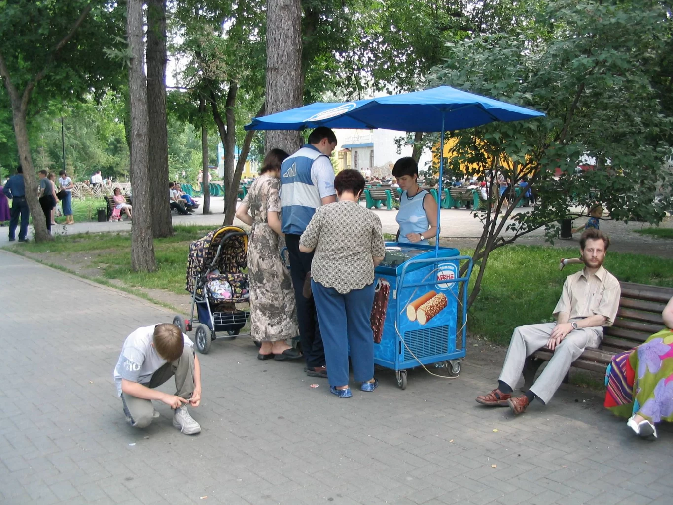 Точка продажи мороженого