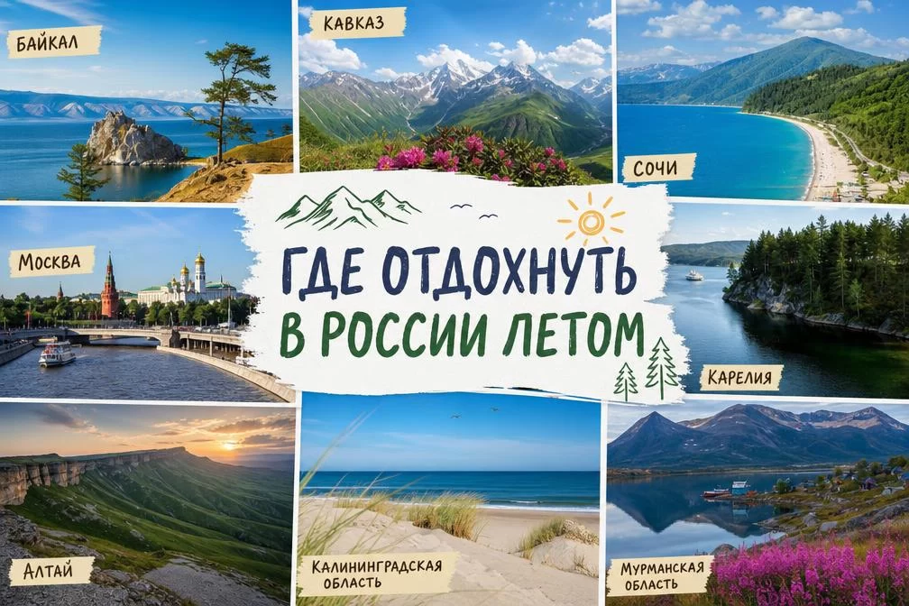 Где отдохнуть в России летом 2026