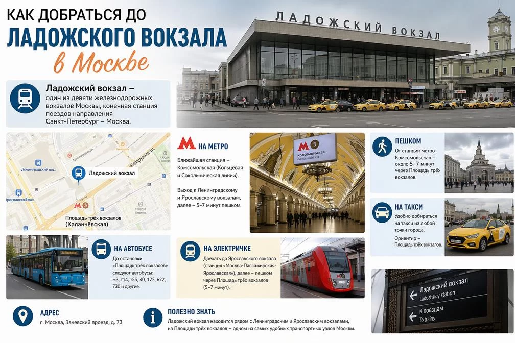Как добраться до Ладожского вокзала в Санкт-Петербурге