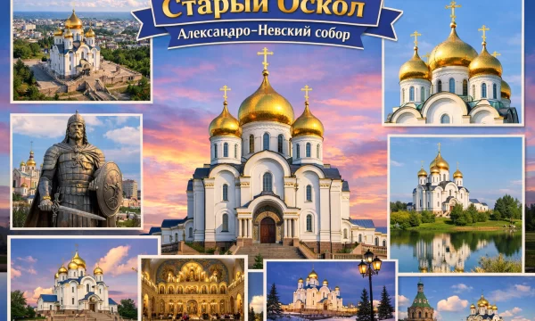 Александро-Невский собор в городе Старый Оскол