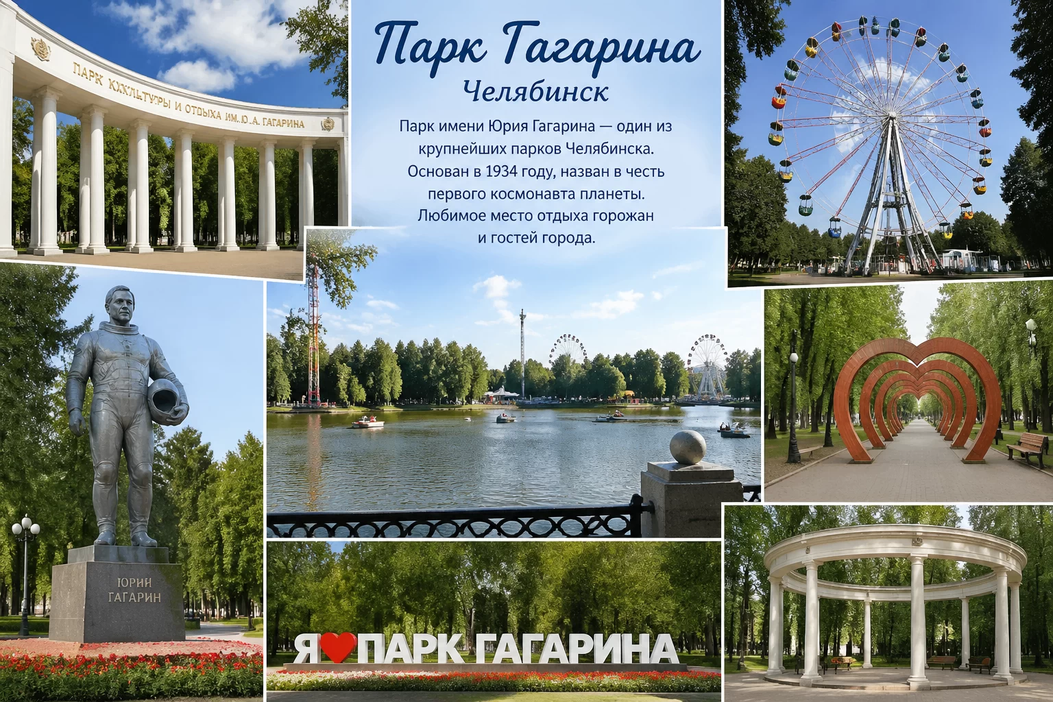 Парк Гагарина в городе Челябинске