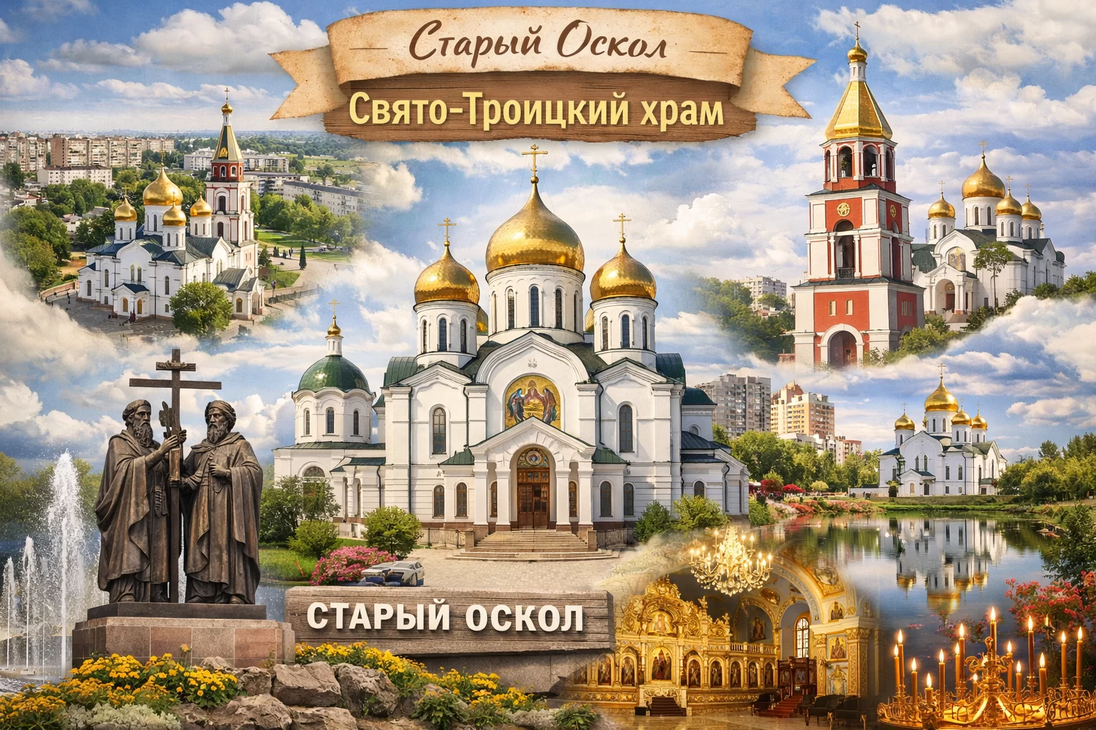 Свято-Троицкий храм в городе Старый Оскол