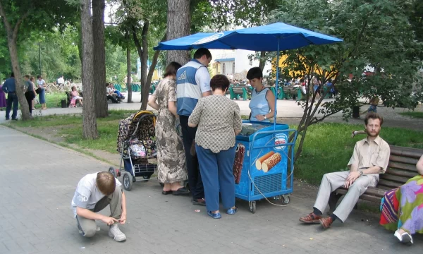 Точка продажи мороженого