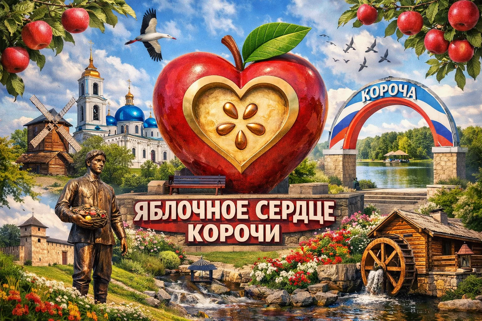 Яблочное сердце Корочи Белгородская область