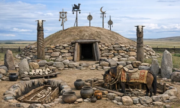 Музей-реконструкция &laquo;Курган Темир&raquo; в Аркаиме