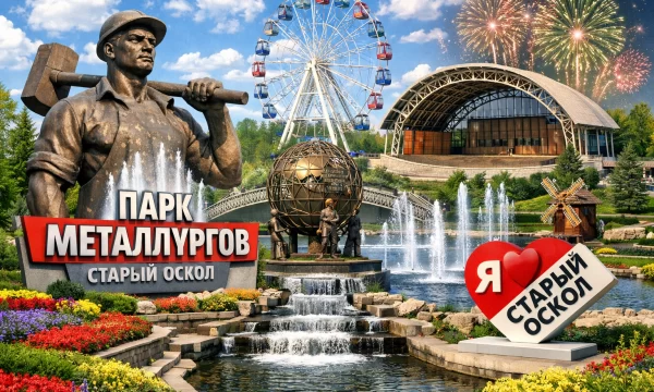 Парк Металлургов в городе Старый Оскол