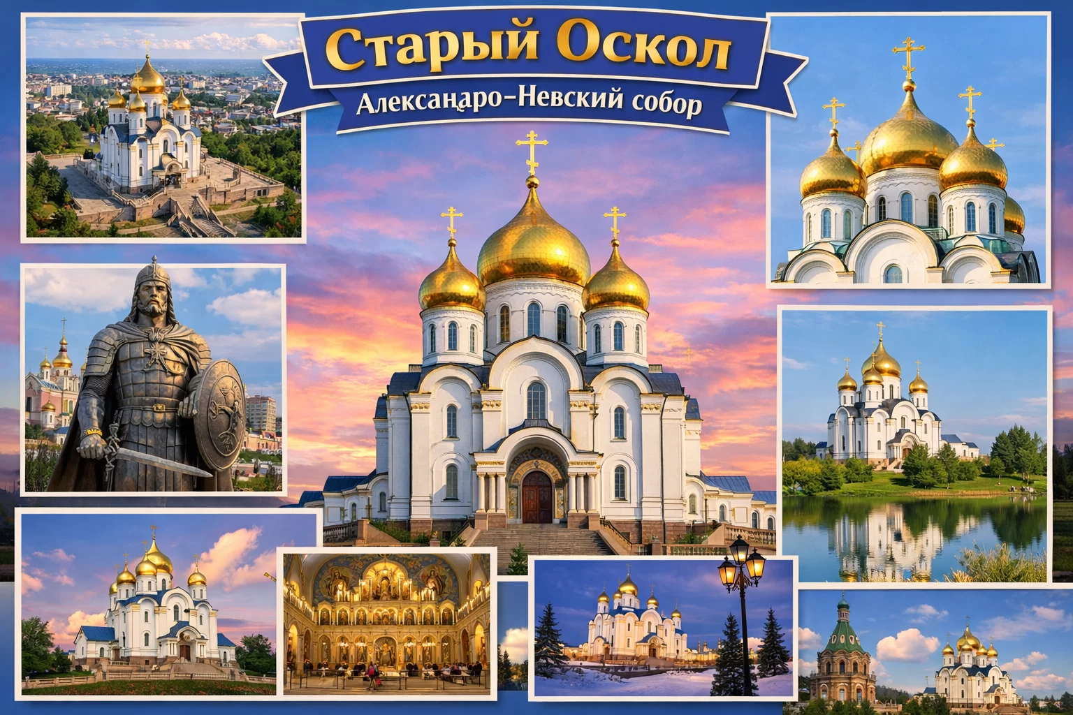 Александро-Невский собор в городе Старый Оскол