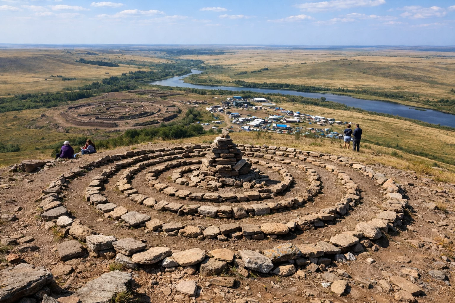 Гора Шаманка (Лысая гора) в Аркаиме