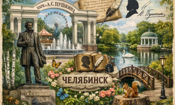 Парк Пушкина в городе Челябинске