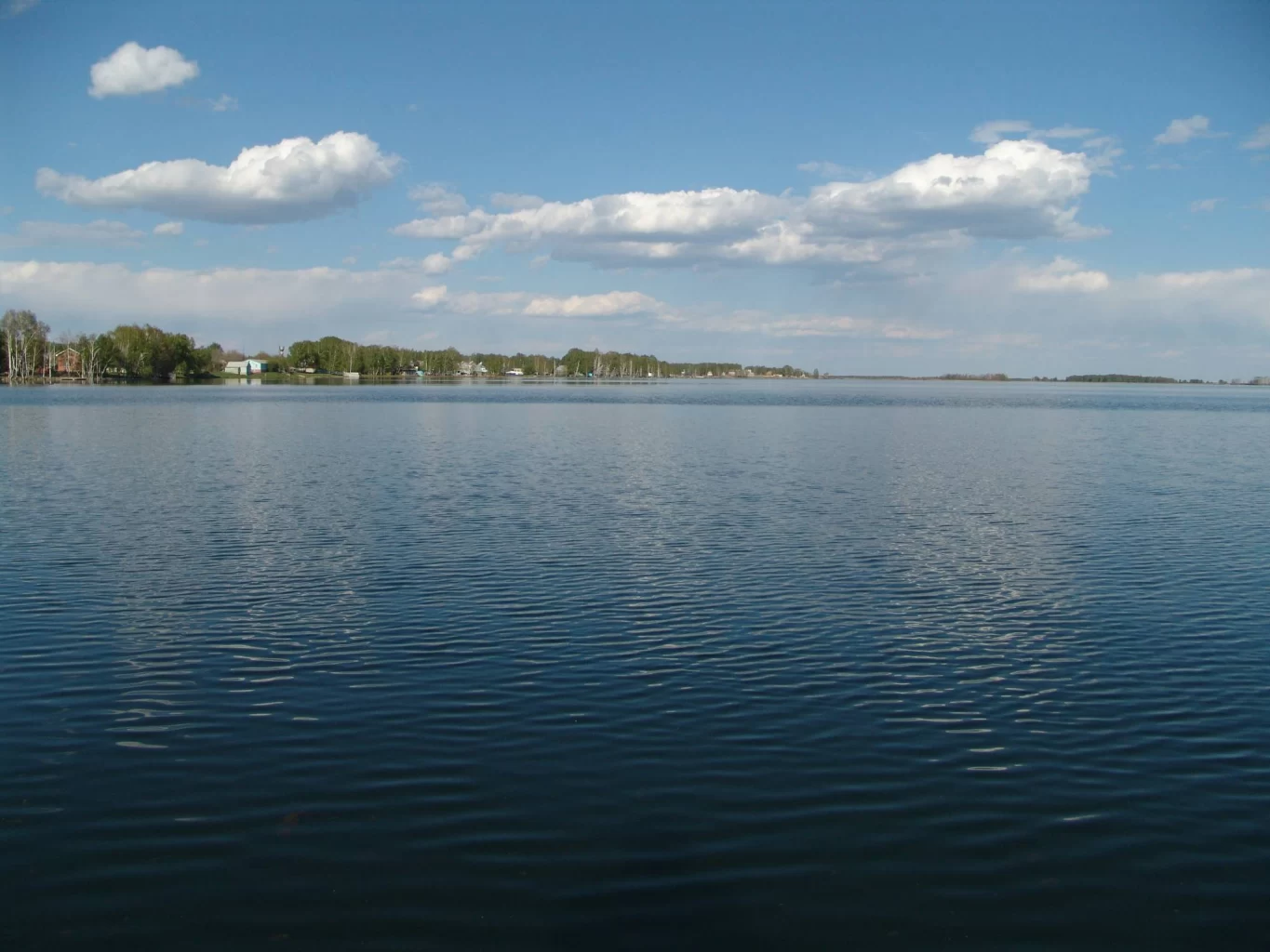 Озеро Кумкуль на пейзаже
