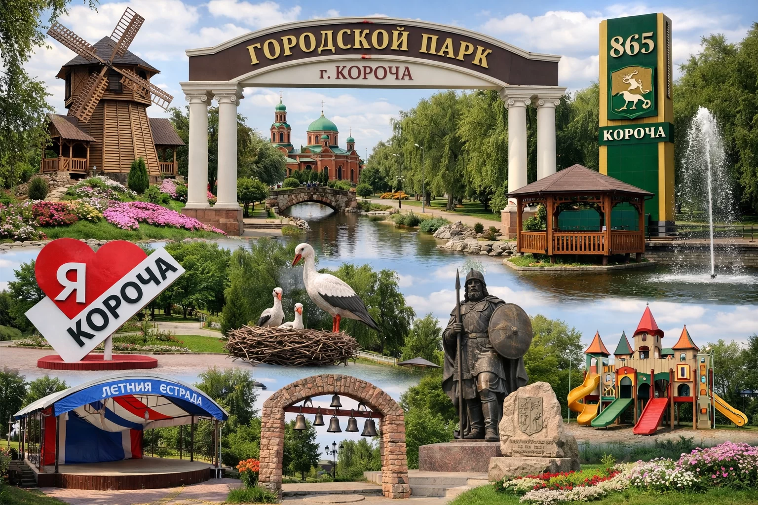 Городской парк в городе Корочи