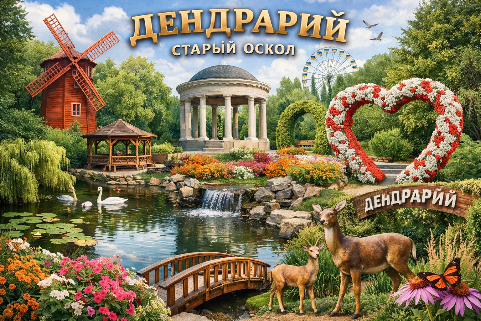 Дендрарий в городе Старый Оскол